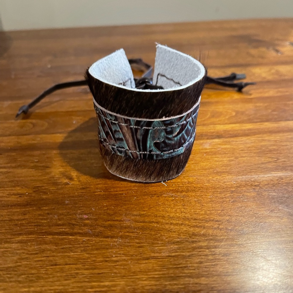 Artisan Cowhide Leather adjustable Bracelet